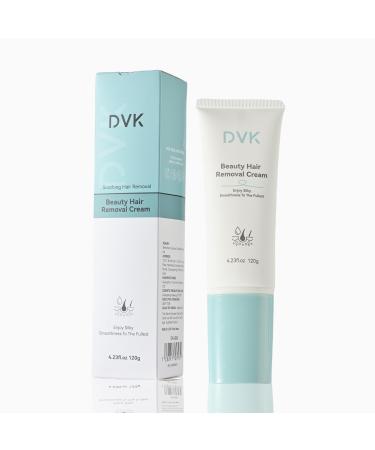 DVK Hair Removal Cream 4.23 fl oz Silky Smoothness Hairfree Waxing Kit Shaving Foam Skincare Painless