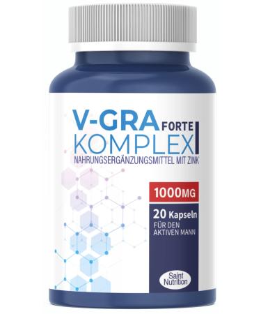 New: Saint Nutrition V-Gra Forte complex-the immediate effect for the man-from desire to the climax-pleasure pill especially strong for men V-gra 20 capsules