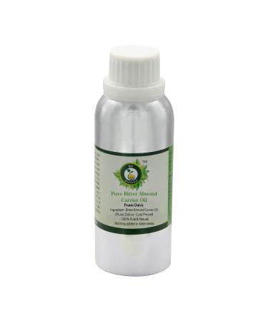 R V Essential Pure Bitter Almond Carrier Oil 300ml (10oz)- Prunis Dulcis (100% Pure and Natural Cold Pressed)