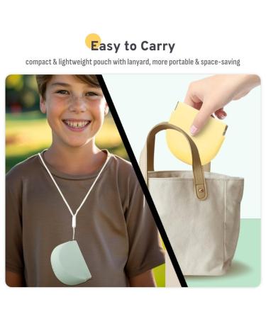 Sleek Soft Silicone Retainer Holder - Stylish Portable Case for Invisalign & Night Guards | Mint Green - Buy Online on GoSupps.com