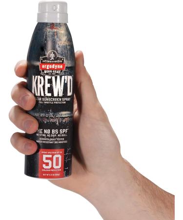 Ergodyne KREW'D 6353 Sunscreen Spray Broad Spectrum SPF 50 Water Resistant 5.5 oz 12-Pack 5.5 Ounce (Pack of 12) - Buy Online on GoSupps.com