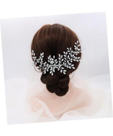 Angoily Bride Hair Clip Vine Side Comb Leaf Crystal Hair Jewelry Crystal Clip Comb Bridal Hair Clip Crystal Headpiece Bridal Hairpin Comb Tiara Bridal Hair Accessory Wedding Hair up - Buy Online on GoSupps.com
