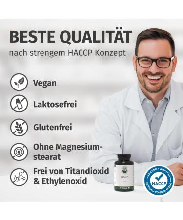 NADH 50 mg - 150 Vegan Capsules | Made in Germany | Green Naturals - Boost Energy & Wellness - Buy Online on GoSupps.com