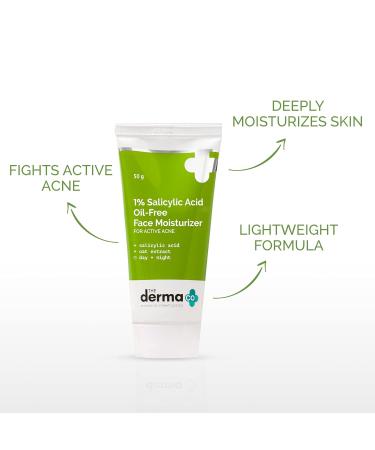 1% Salicylic Acid Oil-Free Face Moisturizer | Deep Hydration & Acne Control | Matte Finish for Oily Skin | 1.76 Oz/50g - Shop Internationally - Buy Online on GoSupps.com
