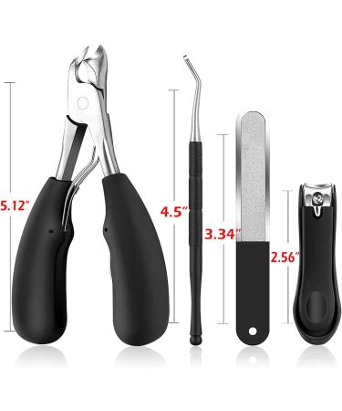 Professional Sharp Toe Nail Clippers for Seniors with Thick Nails - Swiss klip Heavy Duty Podiatrist Ingrown Toenail Tool for Arthritis and Diabetic Pedicure - Buy Online on GoSupps.com