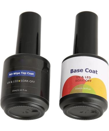 Nail Top Coat Base Coat Set Professional Nail Salon Long Lasting Shine Finish Clear Nail Art Base Top Coat - Buy Online on GoSupps.com