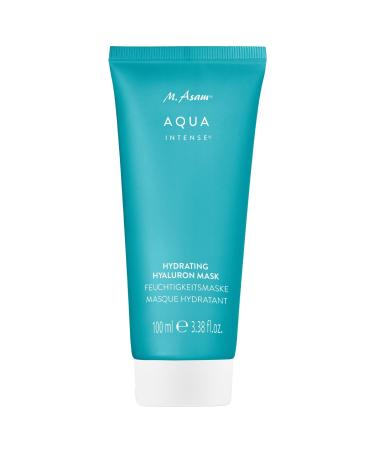 M Asam Aqua Intense Hydrating Hyaluron Mask 100 ml cooling facial mask with hyaluronic acid complex hydrating and plumping for men and women perfumefree vegan