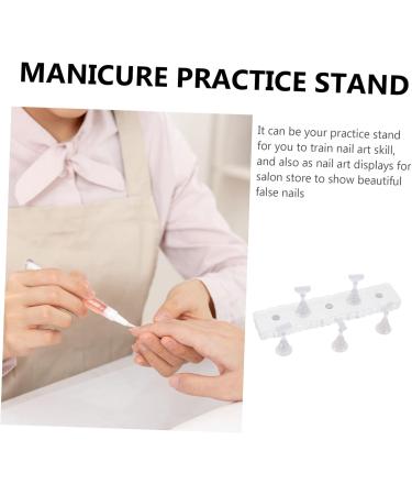 DOITOOL 2 Sets Manicure Tools Manicure Practice Stand Nail Art Practice Stands Magnetic Manicure Base Nail Art Practice Holder Nail Art Practice Tool Nail Tool Acrylic Cosmetic - Buy Online on GoSupps.com