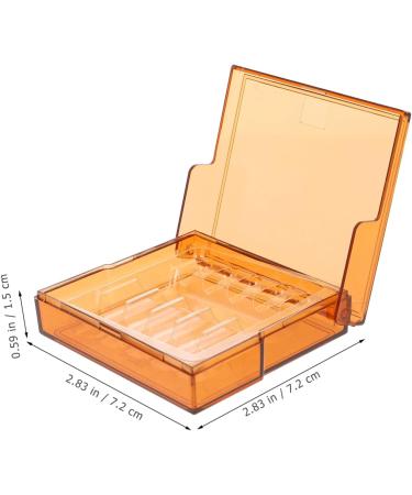 Clinic Syringe Case Holder 2pcs Box Syringe Plastic Storage Box Plastic Stand Injection Carrying Case Storage Box Injection Box Injector Storage Box Injectors Storage Box Supplies Assorted Color 7.2X7.2X1.5cm - Buy Online on GoSupps.com