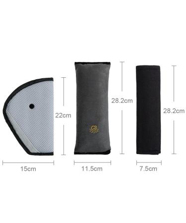 Rovtop 3-Pack Child Car Seat Shoulder Cushions - Removable Washable Travel Pillow Belts for Ultimate Comfort & Safety - Buy Online on GoSupps.com