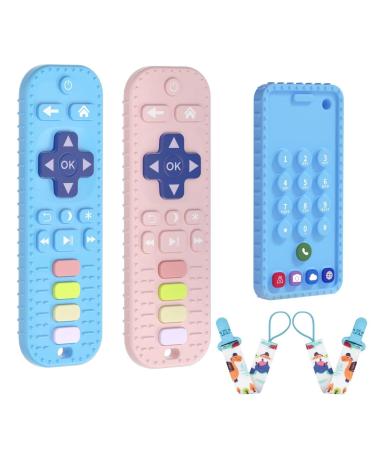 JIECH Remote Teether Toys for Babies & Phone Teether Toys for Babies