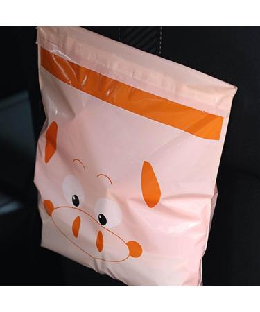 Vomit Bags Multi-Purpose Easy Stick-On -Adhesive Garbage Bag | Water-Proof Leak-Proof Adhesive for Vomit Car Motion Sickness Camping Bedroom Kitchen Travel Puchen 15 Pink Pigs - Buy Online on GoSupps.com