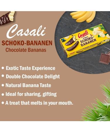  SORINA Casali Chocolate Bananas - Irresistible Chocolate Coated Banana Candies - 48 Pieces 600 g - 6x - Buy Online on GoSupps.com