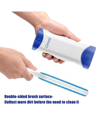 Grandma's Lint Brush - Self-Cleaning Double-Sided Pet Fur Removal Tool | Perfect for Furniture & Carpets - Dark Blue - Buy Online on GoSupps.com