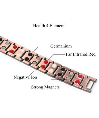 HZX Men Copper Magnetic Therapy Bracelet Pain Relief for Arthritis and Carpal Tunnel Improve The Body s Physiological Magnetic Field Eliminate Fatigue Gift - Buy Online on GoSupps.com