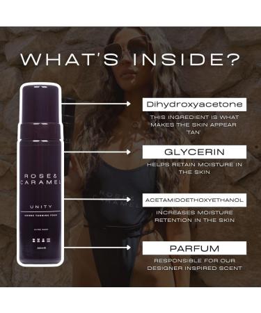 Rose & Caramel Unity Unisex Self Tanning Mousse - Light to Medium | Long-Lasting Natural Color - Buy Online on GoSupps.com
