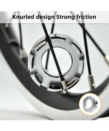 Jawflew Spoke Wrench - 8 Way Bike Rim Truing Tool | Hard Steel Bicycle Spoke Tool for Adjusting Wheel Tension | Silver-1pc - Buy Online on GoSupps.com