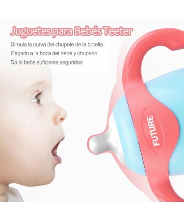 Musical Baby Bottle & Bite Ring Toy - Soothing Teething Gift for Toddlers 3-18 Months - Buy Online on GoSupps.com