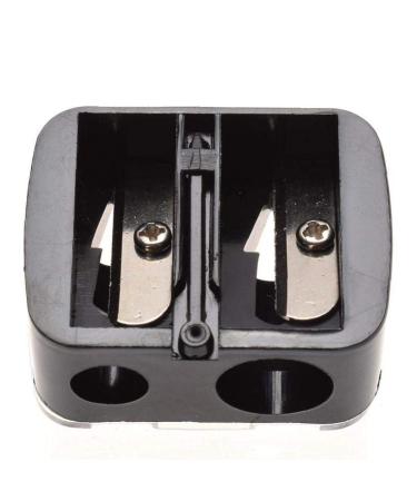 Precision 2 Holes Cosmetic Pencil Sharpener for Eyebrow Lip Liner Eyeliner Pencil School Office Supply Gift for Eyebrow Eyeliner