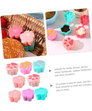 PRETYZOOM 8pcs Small Picnic Sauce Food To-go Cups Go Lids Container Car Dipping Cartoon Mini Lid Cup - Buy Online on GoSupps.com