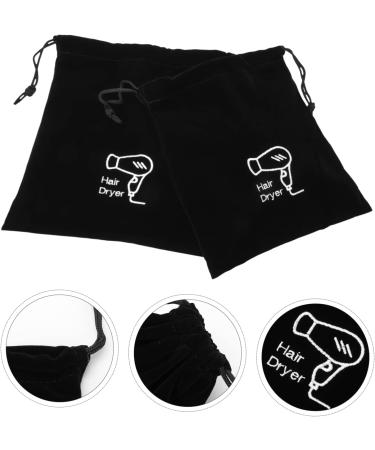 WOONEKY 10 Pcs Storage Bag Travel Bag for Hair Styling Tools Styling Tools Drawstring Bag Black Velvet - Buy Online on GoSupps.com