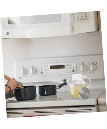 HOMSFOU Kitchen Oil Tank Kitchen Vinegar Cruet Oil Decanter Glass Terrarium Oil Vinegar Bottle Salad Dressing Containers Premium Oil Bottle Condiment Bottle Liquid High Borosilicate Glass - Buy Online on GoSupps.com