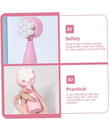 FOMIYES Double Sided Facial Scrubber - Best Exfoliator & Cleansing Brush for Women | Silicone & Soft Fur Face Brush - Buy Online on GoSupps.com