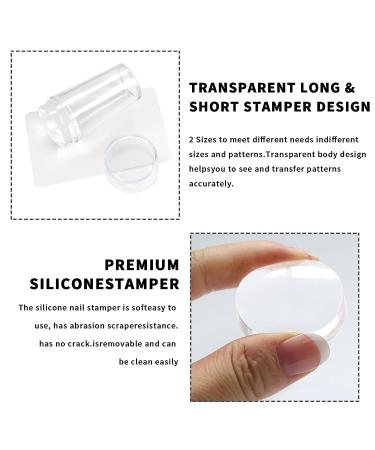 zzlove Nail Silicone Print Fake French Manicure Tools - White Edge Design - Buy Online on GoSupps.com