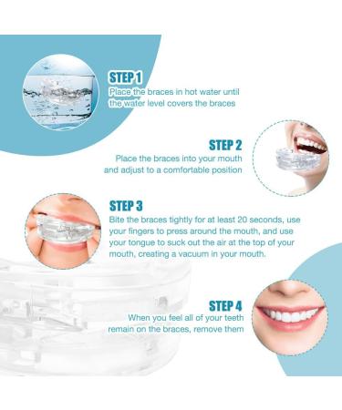 XPJBKC Adjustable Anti-Snoring Rails - 2pcs Snoring Stopper for Men & Women Comfortable Night Sleep - Buy Online on GoSupps.com