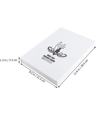 FOMIYES 216 nail color card nail polish card nail color book display board display card white - Buy Online on GoSupps.com