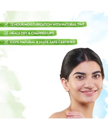 100% Natural Lip Balm for Women & Men - Rose Tint 12-Hour Moisturization Smoothens Dry & Chapped Lips - Buy Online Internationally - Buy Online on GoSupps.com