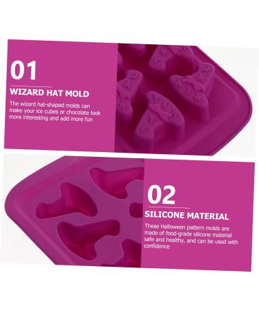 HOMSFOU 6 Pcs Silicone Chocolate Mold Silicone Baking Halloween Fondant Halloween Chocolate Polymer Clay Molds Jelly Molds Desserts Molds Bath Purple Silica Gel Tool Multifunction 21X11X2CMx3pcs Purplex3pcs - Buy Online on GoSupps.com