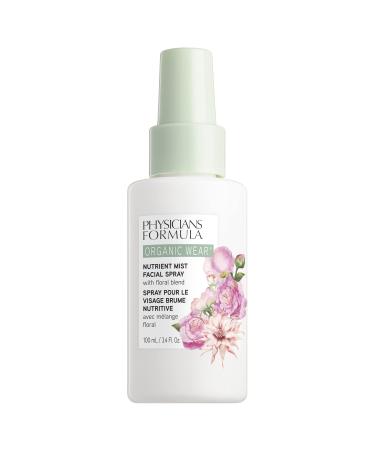 Physician's Formula Inc. - Organic Wear Nutrient Mist Facial Spray - Moisturising Facial Spray for a Youthful Glow - with a Botanical Floral Blend and Botanical Hyaluronic Acid
