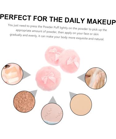 MAGICLULU 12 Pi ces houppette pour b b powder puff pack arcs de b b poudre en peluche houppettes en peluche houppette s che Corps n ud outil houppette en vrac tout-petit rose - Buy Online on GoSupps.com