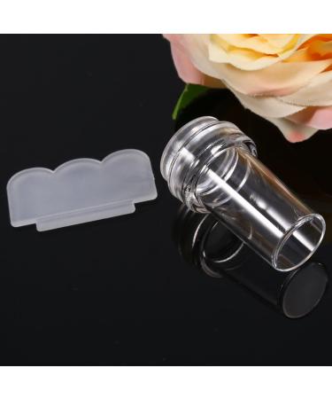 Fashionable Nail Art Stamper Set - Transparent Silicone DIY Transfer & Scraper Tool for Stunning Manicures | International Shipping Available - Buy Online on GoSupps.com
