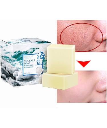 Hocossy Mite Remove Soap Rich In Sea Salt Goat Facial Soap for Pimple Pores Repair Nourish Cleansing Personal Skin Care Product - Buy Online on GoSupps.com