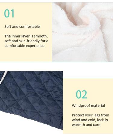 Wheelchair Warmer Cover Blanket Wheelchair Zip Blanket Fleece Lined Warm and Comfortable Wheelchair Mobility Scooter and Electric Scooter Blanket - Buy Online on GoSupps.com