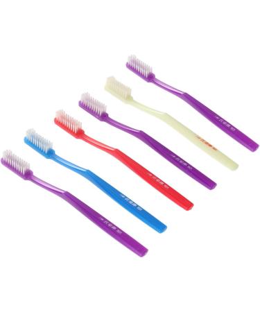 Exceart 12PC Manual Hard Bristle Toothbrush Set for Adults - Travel & Home Teeth Stain Cleaning (Random Color) - Buy Online on GoSupps.com