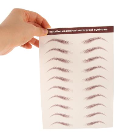 VALICLUD 6feuilles Sourcils Autocollant Transferts Temporaires Imperm ables Et Repositionnables Pour Maquillage Pour v nements - Buy Online on GoSupps.com
