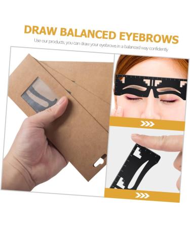 DOITOOL Eyebrow Design Eyebrow Card Transparent Ruler Mapping Ruler Eyebrow Drawing Tool Scale Eyebrow Shape - Buy Online on GoSupps.com