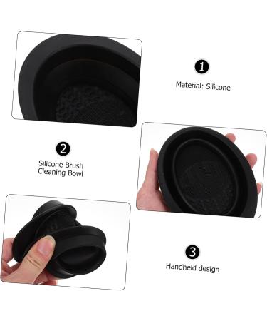 SOESFOUFU washer cosmetic brush cleaning mat brush head rubber makeup brush bowl make up cosmetic Foundation Brush Makeup Brush Scrubber Creative Rinsing Pad - Buy Online on GoSupps.com