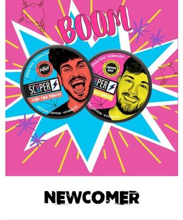  Vendigo Scooper Energy | BMB Iced Box | Iced Grapefruit Cola Cool Grapefruit Lemon Iced Tea | 4 x 7.2 g + BMB Shisha Merch - Buy Online on GoSupps.com