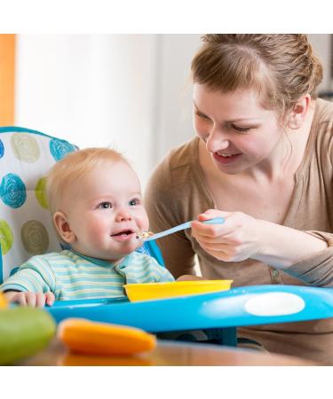 Vicloon Babylen 5-Piece Soft Silicone Baby Feeding Spoons | BPA Free | Perfect for Infants & Toddlers | Porridge & Food Tableware in Pink Orange Green Beige - Buy Online on GoSupps.com
