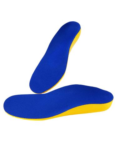 Brooks Shoes Women 1 Pair PU Insoles Shoe Inserts Insoles Arch Support Insoles Breathable Orthotic Insoles for Plantar Blue and Yellow 14cm Plantar Relief