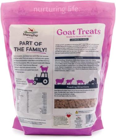 Manna Pro Goat Treats Licorice Flavor 6lb - Premium Snack for Goats - Buy Online on GoSupps.com