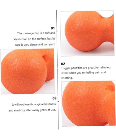 Solustre 2 STK Peanut Massage Ball - Handheld Muscle Roller for Yoga & Foot Massage - EPP Double Ball Massage Device for Total Body Relaxation - Buy Online on GoSupps.com