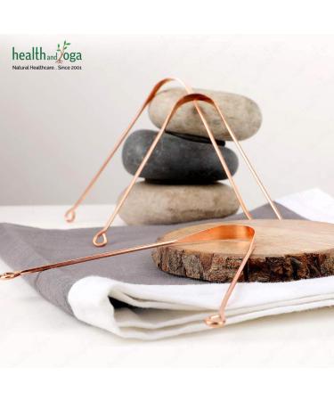 Buy HealthAndYoga qSwipe Lite Copper Tongue Cleaners - 6 Pack for Bad Breath Relief & Oral Hygiene - Buy Online on GoSupps.com