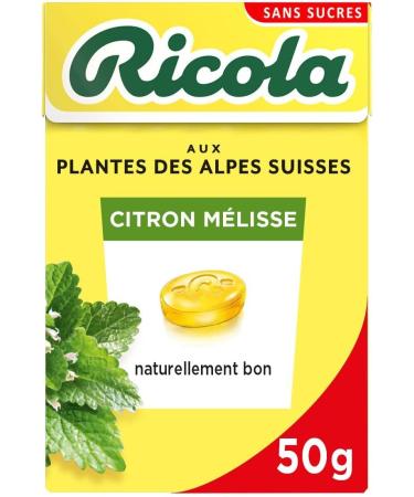 Ricola - Sweets with Swiss Plants - Lemon Lemon Scent - Gourmet and Refreshing - Sugar Free - Pack of 20 Boxes of 50g - Buy Online on GoSupps.com