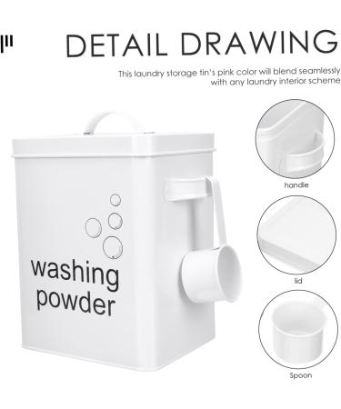 Baluue Washing Storage Bucket Laundry Soap Dispenser Fabric Softener Dispenser Snack Wrought Iron - Buy Online on GoSupps.com