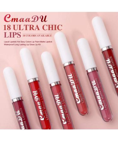 6Pcs Deep Dark Red Matte Liquid Lipstick Set for Women | Long Lasting 24 Hour Lipstick | Labiales Matte Larga Duraci n | A-03 0.08 Fl Oz - Buy Online on GoSupps.com